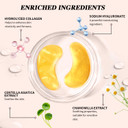 Under Eye Patches (24 Pairs), 24K Gold Under Eye Masks For Dark Circles, Puffy Eyes, Undereye Bags, Wrinkles - Rejuvenating & Revitalizing Eye Skincare Treatment - Bridesmaid Gifts For Women