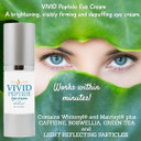 Vivid Peptide Eye Cream With Whitonyl For Dark Circles, Puffiness And Fine Lines - Brightens And Boosts Collagen For Firmness And Hydration