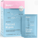 Calm Line Facial Wipes - Brightening Cleaning Wipes, Unscented Moist Towelettes Individually Wrapped - Natural Wipes & Face Wash Cloth For Facial Cleansing With Aha/Bha, Clover And Calendula - 15Ct