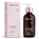 Fleur & Bee Face Wash | 100% Vegan & Cruelty Free | Non Drying, Gentle, Daily Use | Dermatologist Tested Facial Cleanser With Natural And Organic Ingredients | So Clean (3.7 Fl Oz)