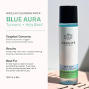 Odacite Odacité Facial Cleanser With Foam - Blue Aura Cleansing Water Facial Wash With Neem, Holy Basil & Turmeric - No-Rinse Micellar Water Removes Pollution, Impurities & Makeup, 4.0 Fl. Oz