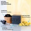 Zeus Beard Wash Bar For Men, All-Natural Hydrating Shampoo, Skin-Clarifying Soap & Beard Care Cleanser With Natural Ingredients, Anti-Itch & Gentle On Skin (Made In Usa) Sandalwood Zeus Beard Wash Bar For Men, All-Natural Hydrating Shampoo, Skin-Clarifying Soap & Beard Care Cleanser With Natural Ingredients, Anti-Itch & Gentle On Skin (Made In Usa) Sandalwood