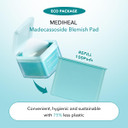 (Only Refill) Mediheal Madecassoside Blemish Pad (100 ) - Cotton Facial Toner Pads For Anti Blemish To Improved Uneven Skin Tone - Vegan Gauze