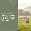 100% Grass Fed Beef Tallow For Skin - Organic Tallow Face Moisturizer - Beef Tallow With Manuka Honey Balm Ideal For Eczema Treatment, Stretch Marks, Reduce Redness, Sensitive Skin (Blue Tansy)