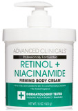 Advanced Clinicals Vitamin C Cream Dry Skin Rescue Skin Care Face & Body Cream Infused W/Turmeric, Vitamin E, & Shea Butter. Firming & Brightening Anti Aging Moisturizer, 15 Fl Oz