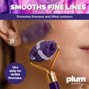 Amethyst Face Roller - Gua Sha Facial Tools, Jade Rollers For Face, Eye And Neck, Skin Care Kit For Men Women, Facial Massager For Wrinkles And Lifting, Self Care, Eye Rollers For Aging Skin