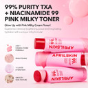 Aprilskin Txa Pink Glass Skincare Duo: Txa Niacinamide 99 Pink Milky Toner And Txa Capsule Gel Mask (4Ea)