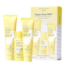 Beekman 1802 Oily + Combination Skin 3-Step Kit - Non-Comedogenic - Travel Size - Cleanses & Improves Skin Barrier - With Biomilk, 1% Heptapeptide & 2% Niacinamide - Good For Sensitive Skin