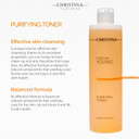 Christina Forever Young Balanced Ph Toner For Face | Witch Hazel Facial Toner | Skin Purification And Refreshing Toning | Gentle Hydration And Effective Formula 300Ml