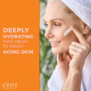 Cleure Hyaluronic Acid & Shea Butter Anti-Aging Night Cream/Day Cream Skincare Set For Sensitive Skin, Gluten, Salicylate, Paraben & Fragrance Free