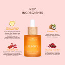 Cocosolis Berry Superberry Recharge Face Elixir, Facial Elixir With Organic Oils, Vegan Nourishing Day Care With Vitamin E And Enzyme-Activated Oils