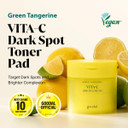 Goodal Green Tangerine Vita C Toner Pads, Korean Skin Care, K-Beauty, Glass Skin, 70 Sheets