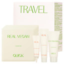 Klavuu Travel Kit  4-Step Korean Skincare Set With Collagen Ampoule, Cream, Cleansing Pads & Foam | Travel Size Gift Set | Vegan | Mini K-Beauty Trial Kit