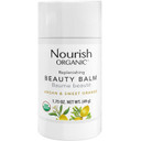 Nourish Organic Beauty Balm, Argan & Sweet Orange  Face, Lip, Hand & Body Moisturizer With Organic Coconut Oil, Shea, Cocoa Butter, 1.75 Oz + Washable Cotton Round