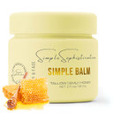 Simple Sophistication Tallow | Emu | Honey Balms Gentle, Natural With Manuka Honey Intense Nutrition For Healthy, Clear, Calm, Younger Face And Skin - Simple Balm - Made In Usa