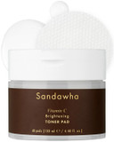Skincure Sandawha Vitamin C Toner Pad - Korean Skincare Radiance-Boosting Vegan Pads With 2% Ascorbyl Glucoside, Niacinamide, Aha & Pha For Gentle Exfoliation, 60 Pads