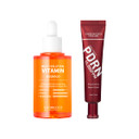 Dark Spot Correcting Glow Duo, Pdrn Rejuvenating Repair Cream + Vitamin C Serum Set For Dark Spots, Skin Glow, And Hydration