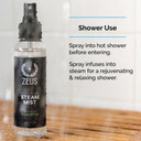 Zeus 100% Natural Eucalyptus Oil Steam Mist, Aromatherapy Spray For Shower, Sauna, Bath & Pre-Shave, Nasal Relief & Spa-Inspired Refreshment (Made In Usa) 4 Oz Zeus 100% Natural Eucalyptus Oil Steam Mist, Aromatherapy Spray For Shower, Sauna, Bath & Pre-Shave, Nasal Relief & Spa-Inspired Refreshment (Made In Usa) 4 Oz