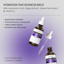 Advanced Clinicals Hyaluronic Acid Serum For Face | Moisturizing Facial Skin Care Products | Hydrating Serum For Face Helps Improve Look Of Wrinkles, Fine Lines, & Uneven Dry Skin Texture, 1.75 Fl Oz