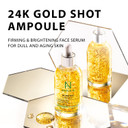 Ample:N 24K Gold Shot Serum - Korean 24K Gold Anti Aging Serum  Erasing Wrinkles And Fine Lines With Collagen & Peptides  Evens Skin Tone For Dull And Saggy Skin - 3.38 Fl.Oz