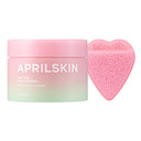 Aprilskin Pink Aloe Facial Polish Cleanser With Heart-Shaped Plush Facial Cleansing Sponge