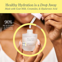 Beekman 1802 Milk Drops Ceramide Facial Serum - Squalane Oil, Hyaluronic Acid & Goat Milk Face Moisturizer - Boosts Skin Radiance & Hydrates Deeply - Fragrance Free - For Oily/Acne Prone Skin