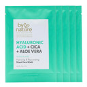 By Nature Face Mask With Hyaluronic Acid, Cica, And Aloe Vera - 5 Sheet Masks - Hydrating And Rejuvenating Skincare Set By Nature Face Mask With Hyaluronic Acid, Cica, And Aloe Vera - 5 Sheet Masks - Hydrating And Rejuvenating Skincare Set