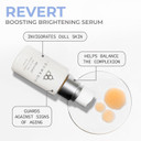Cosmedix Revert Boosting Brightening Face Serum - Hydrating Facial Serum For Dark Spots & Uneven Skin Tone - Firming Skincare For Brighter & Natural Glow, All Skin Types, Cruelty Free