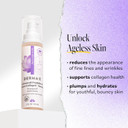 Derma E Advanced Peptides And Vegan Flora-Collagen Serum  Double Action Collagen Face Cream With Peptide Complex  Intensely Hydrating Serum For Lines, Wrinkles And Redness, 2 Oz