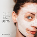 Dermadoctor Sulfur Acne Treatment - Clay Mask & Acne Spot Treatment | Face Mask Blackhead Remover - Bentonite Clay Detox | Non-Irritating Non-Drying Calming & Soothing With Natural Exfoliants - 2.3 Oz