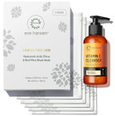 Eve Hansen Skincare Set: Hyaluronic Face Mask Sheets (Set Of 5) & Vitamin C Cleanser 4 Oz  Deep Hydration, Antioxidant Protection, And Gentle Cleansing For All Skin Types  Set Of 2 Products Eve Hansen Skincare Set: Hyaluronic Face Mask Sheets (Set Of 5) & Vitamin C Cleanser 4 Oz  Deep Hydration, Antioxidant Protection, And Gentle Cleansing For All Skin Types  Set Of 2 Products