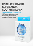 Farmstay Hyaluronic Acid Super Aqua Soothing Mask - Deep Hydration & Skin Calming Sheet Mask With Hyaluronic Acid - Moisturizing Care For All Skin Types, 0.84 Fl.Oz*10 Sheets