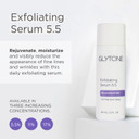 Glycolic Acid Exfoliating Serum 5.5% Pfav | Face & Body Exfoliator For All Skin | Reduces Fine Lines, Wrinkles, Dark Spots & Pore | Non-Comedogenic, Fragrance-Free | Aha Facial Exfoliator | 2 Fl Oz