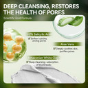 Lanbena 2.0 Nose Pore Strips, Blackhead Remover Mask With Salicylic Acid, Amazonian White Clay, Pore Cleanser Purifying Peel Off Face Mask With 60 Pcs Strips, Aloe Facial Mask(1.05 Ounce)