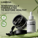 Lanbena 3-In-1 Blackhead Removal Set - Bamboo Charcoal Pore Strips (30G), Pore Minimizing Serum (30Ml) & Removal Paper - Mask For Face, Minimizes Pores & Leaves Skin Fresh & Clean, Blackhead Remover