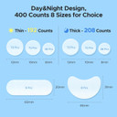 Litbear Pimple Patches For Face, 600 Counts Day And Night Acne Patches, Hydrocolloid Patches For Covering Zit And Blemishes, Large Breakouts, 5 Sizes Thin & Thick Spot Dots Stickers For Chin, Forehead