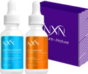 Nxn Vitamin C & Hyaluronic Acid Serum Set, Clinically Proven To Brighten Skin, Reduce Dark Spots, Improve Hyper Pigmentation Age Spots, Reduce Fine Lines & Wrinkles - 1Fl Oz Face Kit
