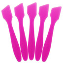 Pana (10 Pieces) 7.35" Pink Large Flexible Mixing Spatula Reusable Cosmetic Skin Care Facial Cream Mask Spatula For Mixing And Sampling