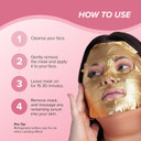 Skin Gym Gold Foil Face Mask - With Bakuchiol And Super Hydra Complex With Sodium Hyaluronate And Amino Acids- Soothing, Anti Aging, Depuffing And Anti Wrinkle