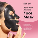 Skin Gym Youth Haus Royal Black Diamond Face Mask - Soothing, Stress Relief, Reduce Eye Bags, Dark Circles And Puffiness