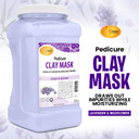 Spa Redi - Clay Mask, Lavender And Wildflower, 16 Oz - Pedicure And Body Deep Cleansing, Skin Pore Purifying, Detoxifying And Hydrating