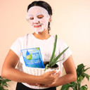 Spalife Hydrating, Purifying, Anti-Aging, Detoxifying And Soothing Korean Facial Masks - 10 Masks - (Cucumber + Aloe)