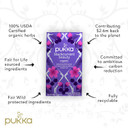 Pukka Organic Blackcurrant Beauty Herbal Tea Bags With Hibiscus And Rosehip Perfect For Inner Glow, 20 Count (Pack Of 6) 120 Tea Bags