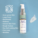 Triderma Clear, Calm, Brighten Skin Serum With 2% Salicylic Acid And Niacinamide Reveals Smoother, Brighter, More Even Skin, Clears Acne Blemishes, Blackheads And Unclogs Pores, 1 Oz