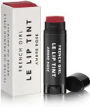 French Girl Le Lip Tint - Moisturizing & Hydrating Lip Balm For Sheer, Buildable Coverage & Shine, Clean Formula, Organic Ingredients, Vegan & Cruelty-Free - Ambre Rose