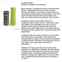 Hurraw! Lime & Coconut Lip Balm: Plastic-Free With New Cardboard Push-Up Tube. Certified Organic, 100% Natural Origin, Vegan, And Cruelty Free. Gluten Free. Bee, Shea, Soy And Palm Free. Made In Usa