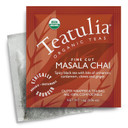 Teatulia Organic Chai Tea Bags (50 Wrapped Tea Bags) | 100% Compostable | Sustainably Grown In Bangladesh | Black Tea, Cinnamon, Cardamom, Ginger Root, Black Pepper & Cloves