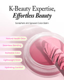 Son&Park Arti Line Lip & Cheek Balm Multi-Use, Hydrating Warm Peach Color For Lips & Cheeks, Long-Lasting, Buildable Formula, 2-In-1 Korean Beauty Makeup (Peony, One)