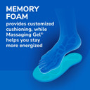 Dr. Scholl'S Memory Fit Plus Massaging Gel, Comfort Insoles, Memory Foam & Gel, All-Day Comfort, Arch Support, Distributes Pressure, Shock Absorbing,Trim Inserts To Fit Shoe, Men'S Size 8-14, 1 Pair