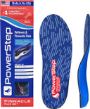 Powerstep Pinnacle Plus Ball Of Foot Pain Relief Orthotics - Shoe Inserts For Metatarsalgia, Arch Support & Morton'S Neuroma Pain Relief - Made In Usa Insoles With Metatarsal Pad (M 10-10.5, F 12)